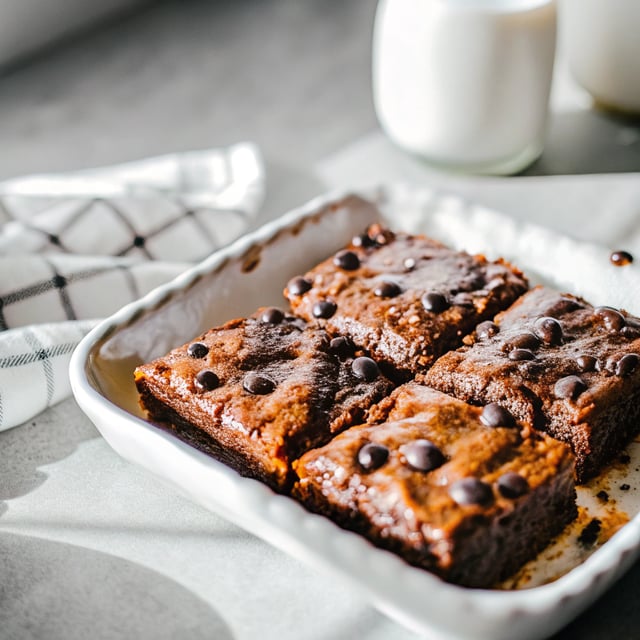 Fudgy Chocolate Chip Brownies