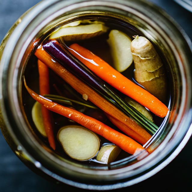 Ginger Pickled Carrots
