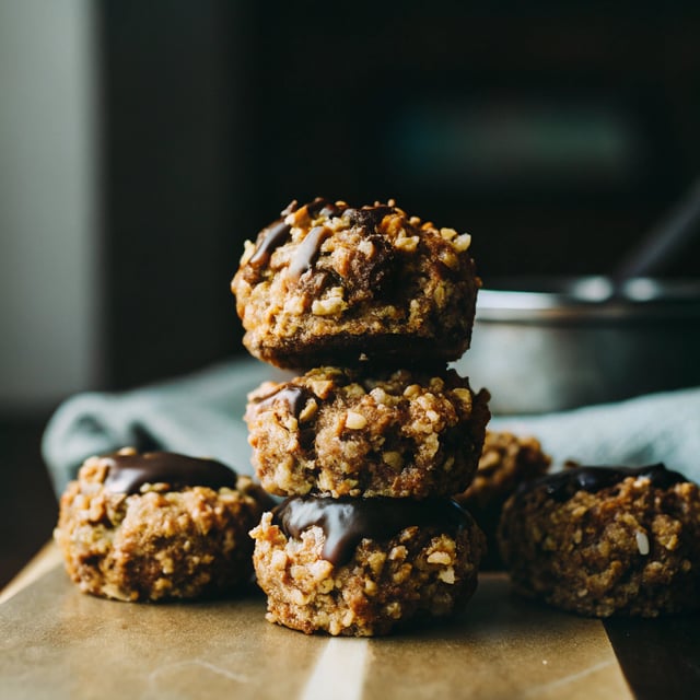Gooey Chocolate Flapjack Bites