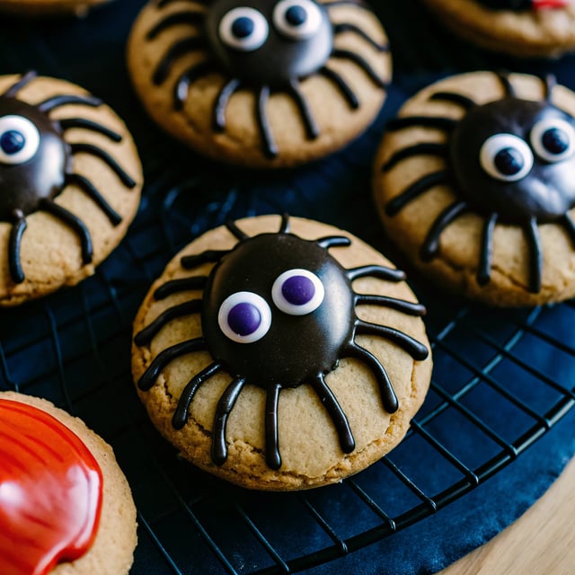 Halloween Spider Cookies
