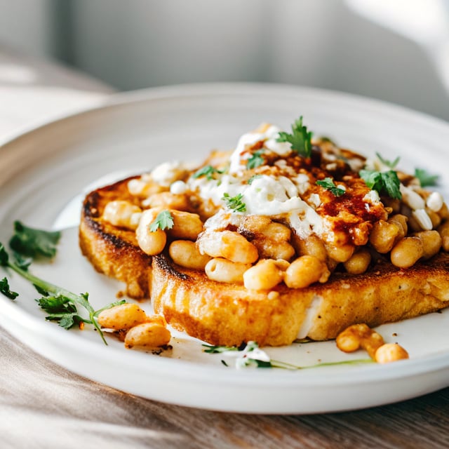 Harissa Butter Beans on Toast