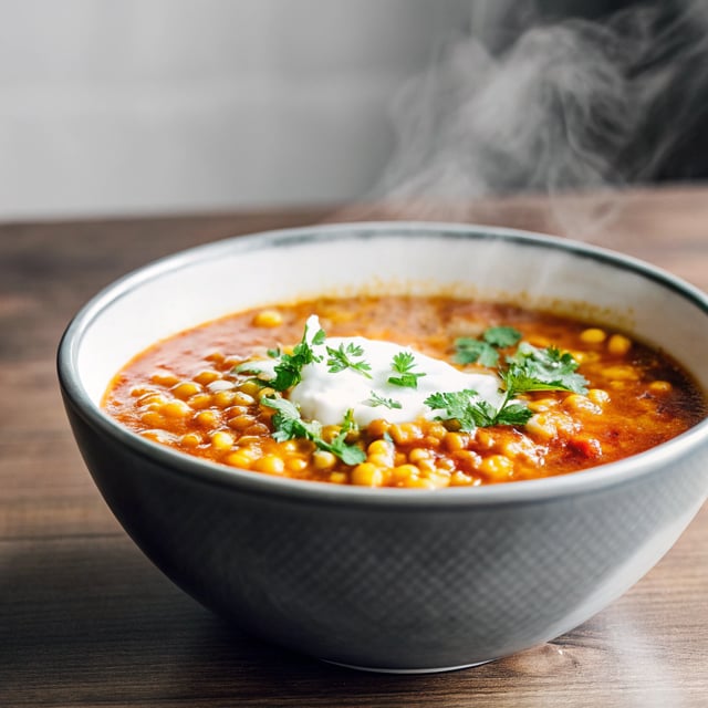 Harissa Sweetcorn Soup
