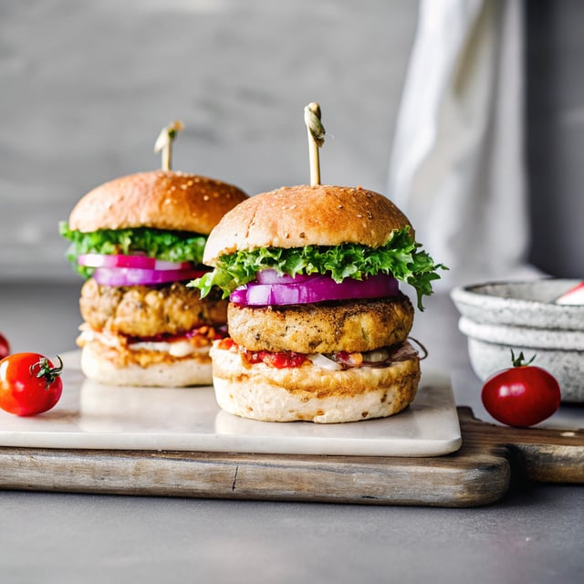 Herby Chickpea Burgers