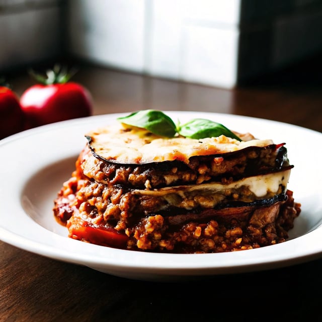 Lazy Aubergine Lasagne