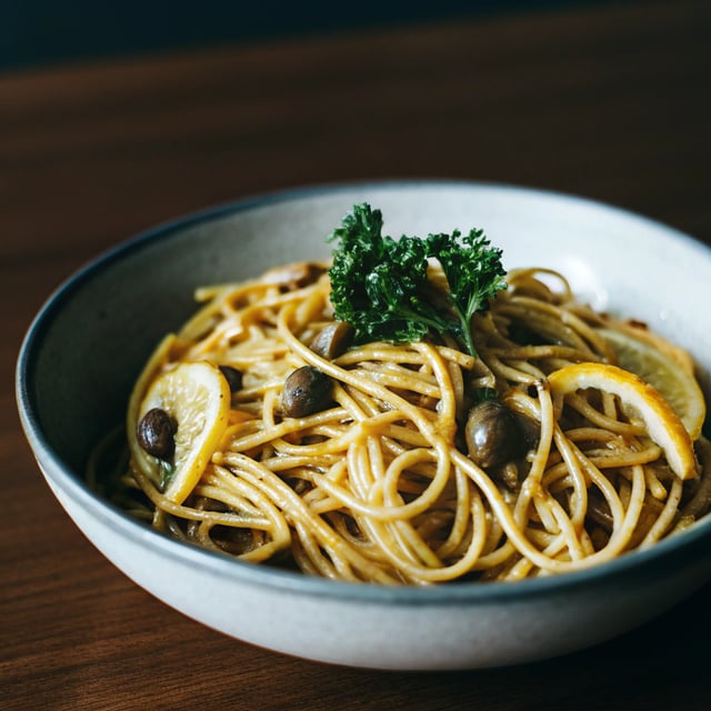 Lemon & Caper Spaghetti