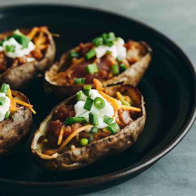 Loaded Sweet Potato Skins
