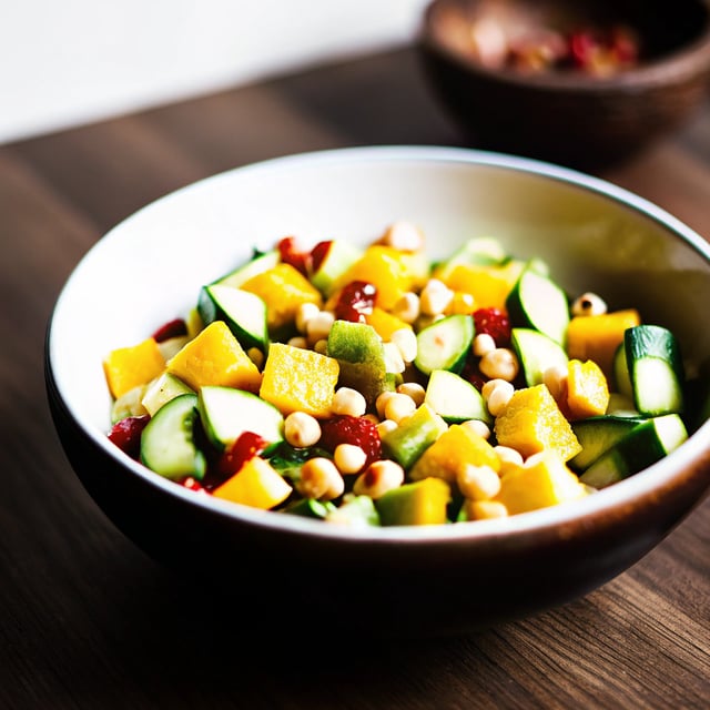 Mango, Cucumber & Hazelnut Salad