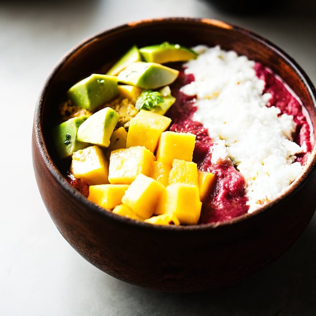 Mango, Pineapple & Avocado Smoothie