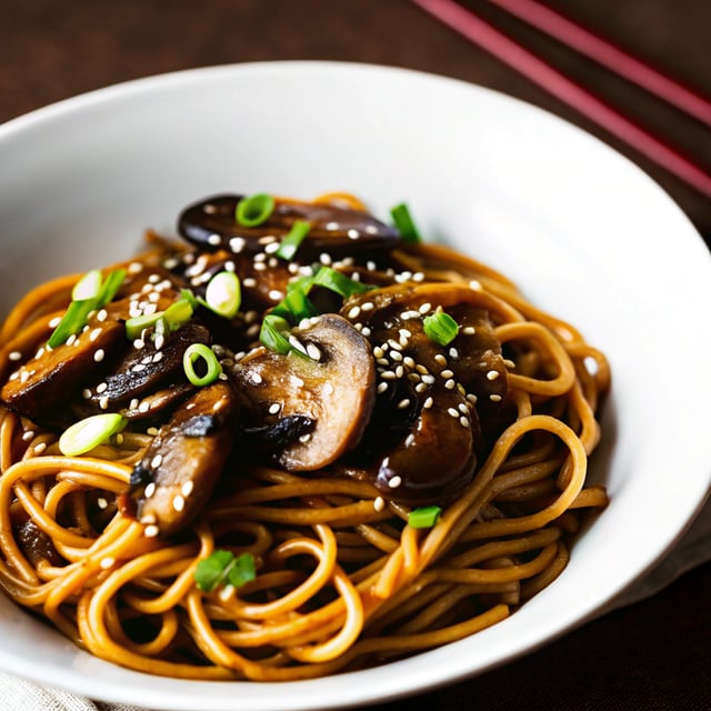 Miso Mushroom Coconut Noodles