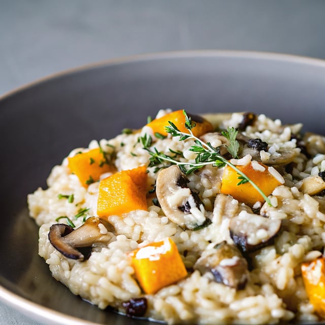 Mushroom & Butternut Squash Risotto