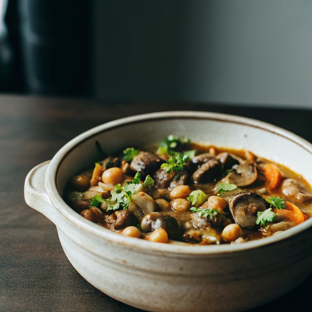 Mushroom & Chickpea Stew