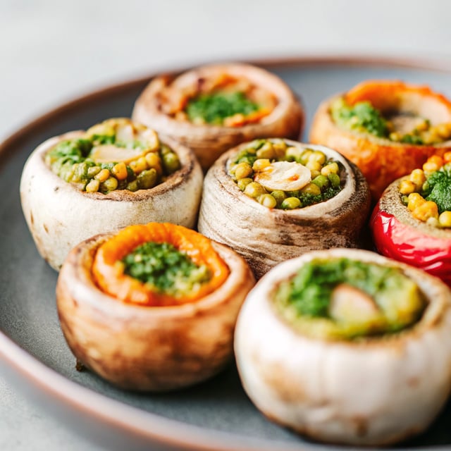 Mushroom, Lentil & Pesto Wheels