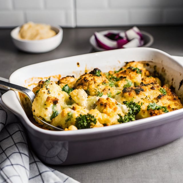 One-Pan Cauliflower Cheese Bake