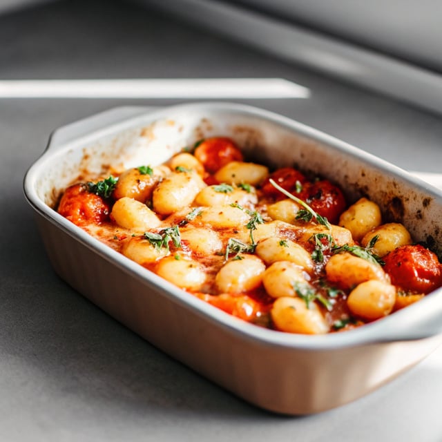 One-Pan Tomato & Gnocchi Bake