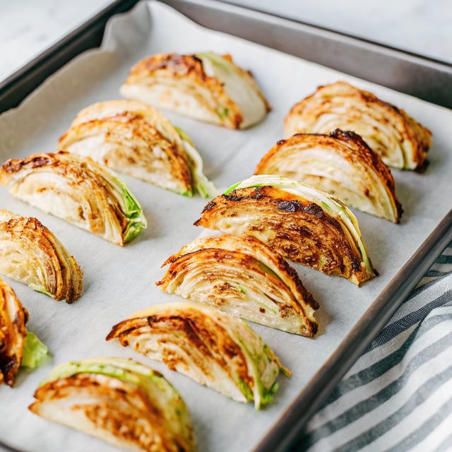 One-Tray Crispy Cabbage Wedges