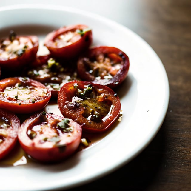Pan-Fried Garlic Tomatoes