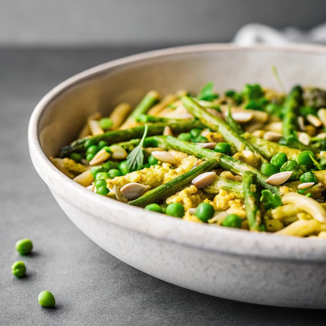 Pea, Asparagus & Pistachio Pasta
