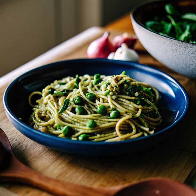 Pea & Spinach Pesto Pasta