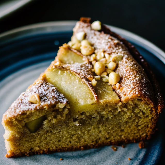 Pear, Ginger & Hazelnut Cake