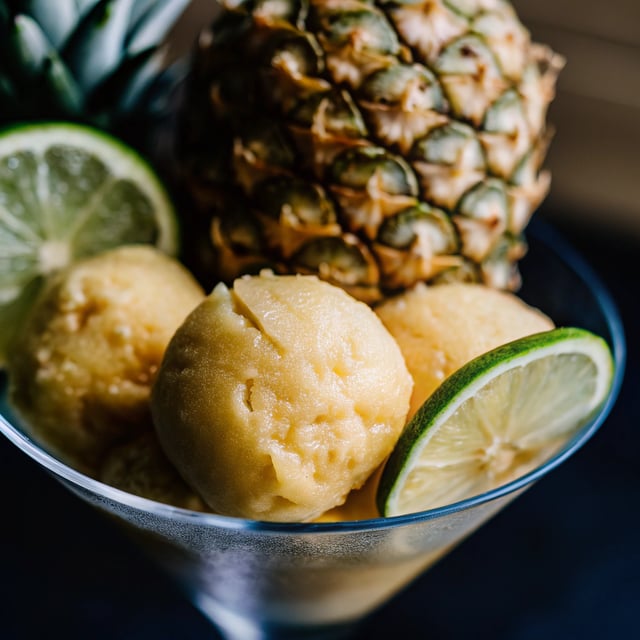Pineapple & Lime Sorbet