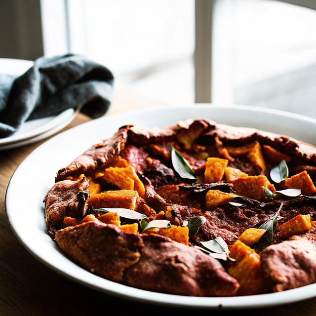 Pumpkin, Sage & Onion Galette