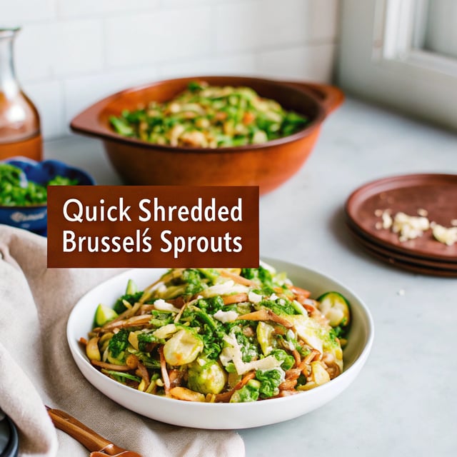 Quick Shredded Brussels Sprouts
