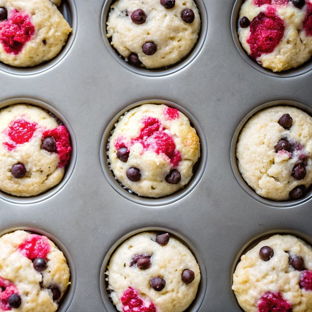Raspberry & Dark Chocolate Muffins