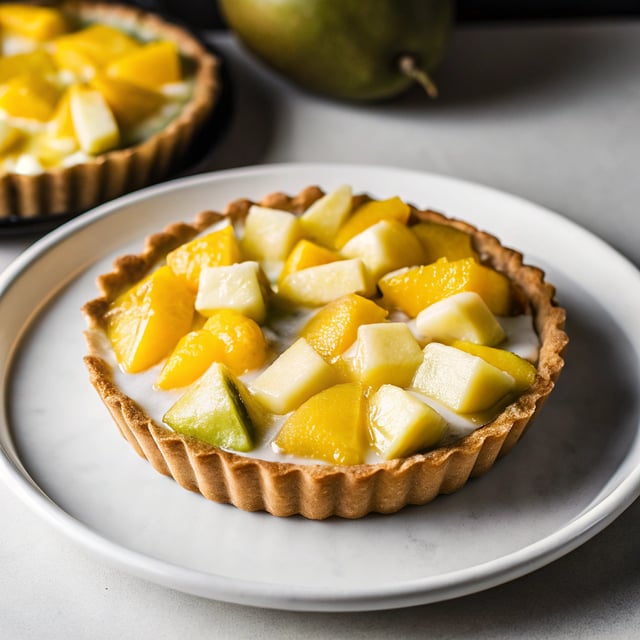 Raw Mango & Pineapple Tart