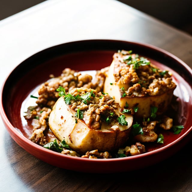 Roasted Celeriac With Apple Sauce & Walnut Gremolata