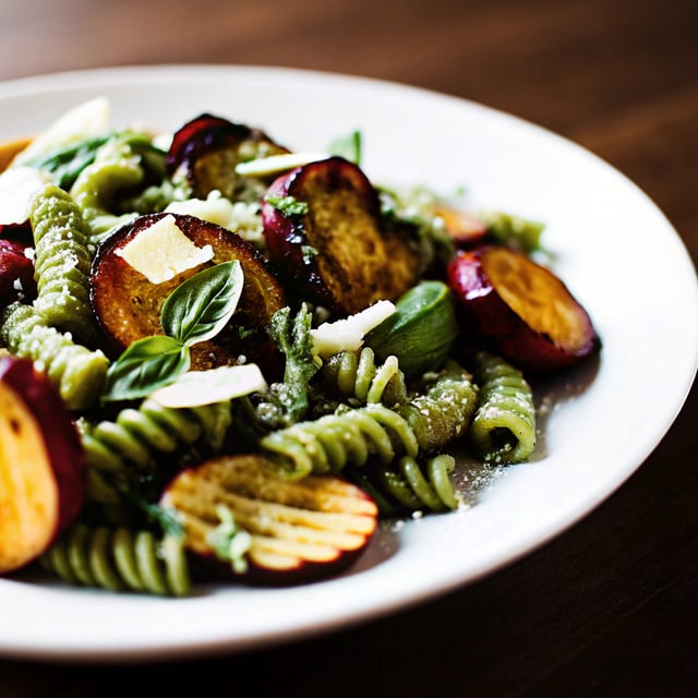 Roasted Courgette Pesto Pasta