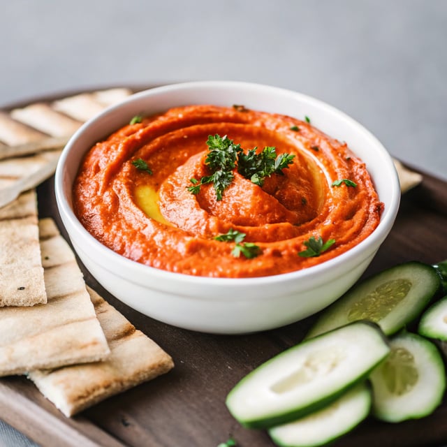 Roasted Red Pepper Hummus