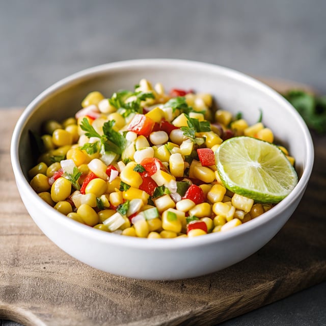 Roasted Spicy Corn & Pepper Salsa