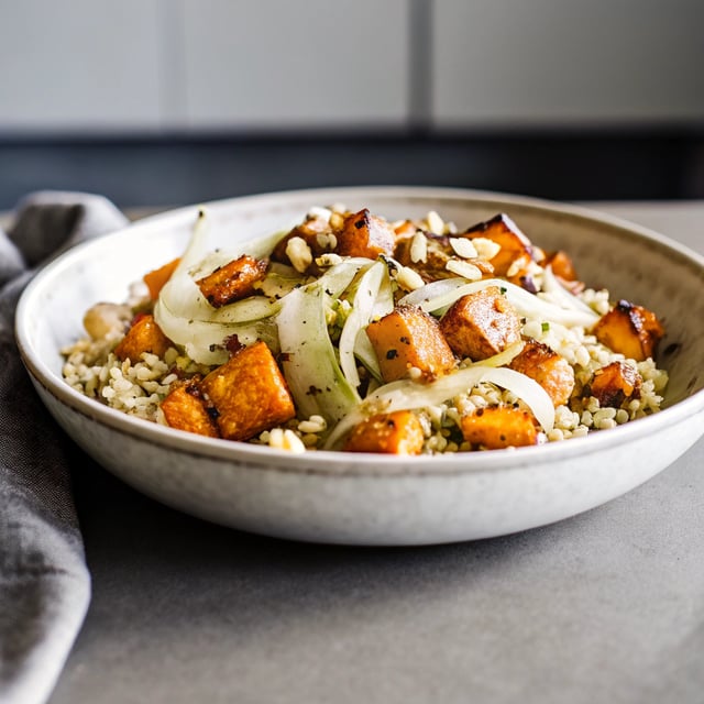 Roasted Sweet Potato, Fennel & Hazelnut Salad