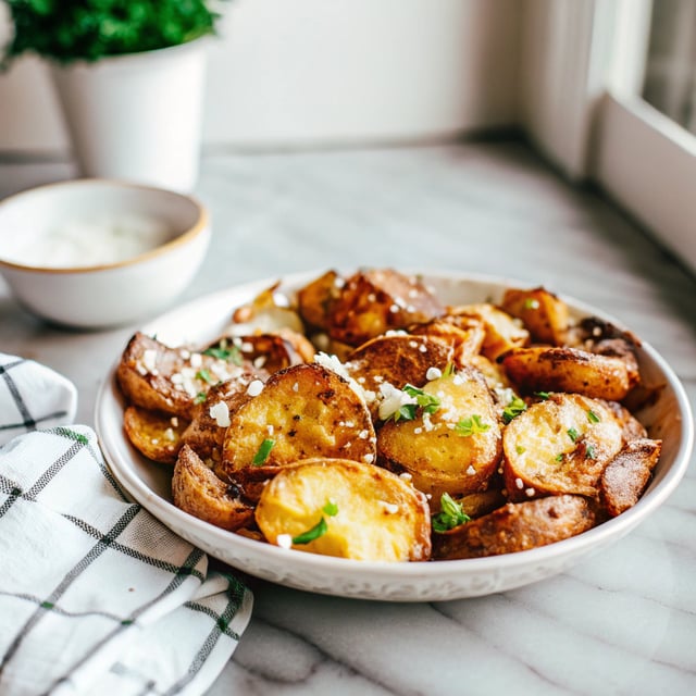 Salt & Vinegar Smashed New Potatoes