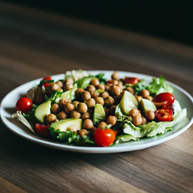Simple Chickpea & Avocado Salad