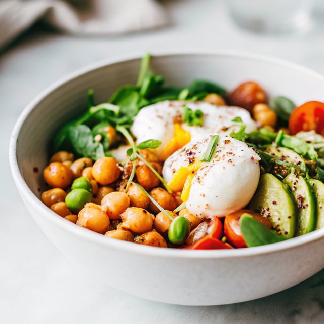 Simple Chickpea & Edamame Bowl