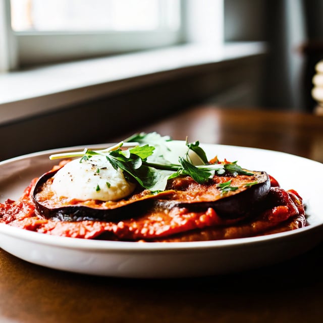 Simple Harissa Aubergine Crêpes