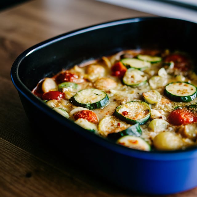 Slow-Cooked Courgettes & Creamy Butter Beans