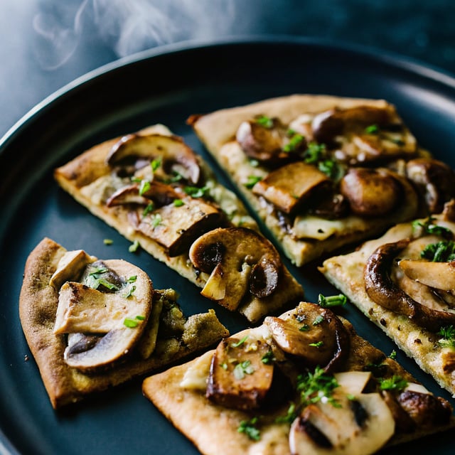 Smoky Mushroom Flatbreads