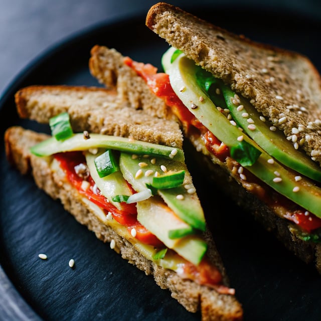 Speedy Avocado & Kimchi Toastie