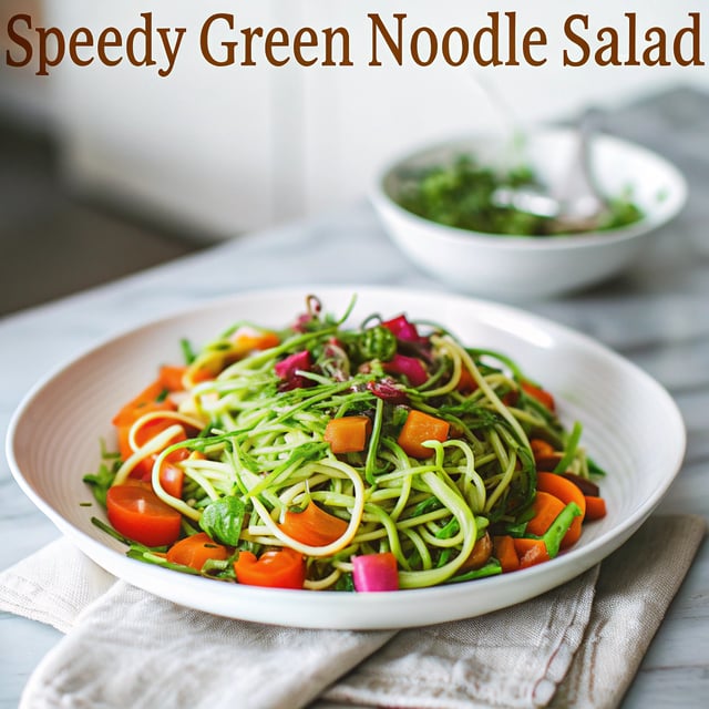 Speedy Green Noodle Salad