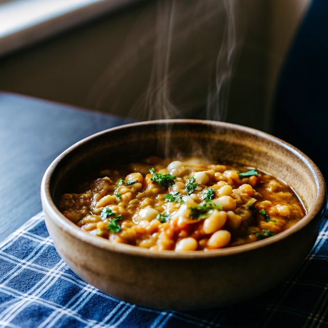 Spiced Butter Bean & Chickpea Stew