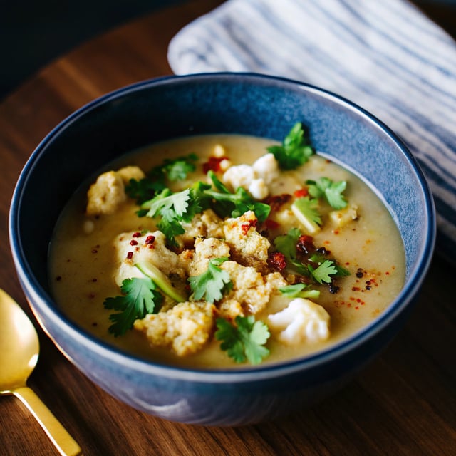 Spiced Cauliflower & Coconut Soup