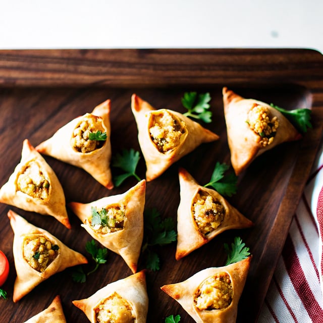 Spiced Chickpea Pastry Parcels