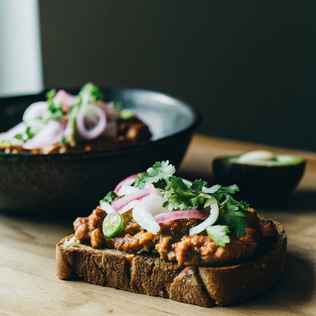 Spicy Beans on Toast
