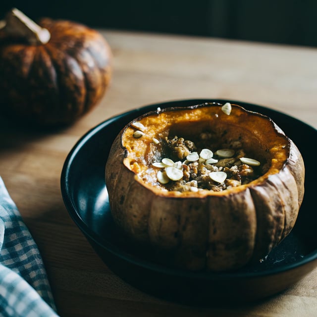 Stuffed Autumn Pumpkin
