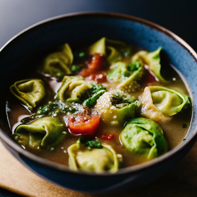 Super Green Tortelloni Soup