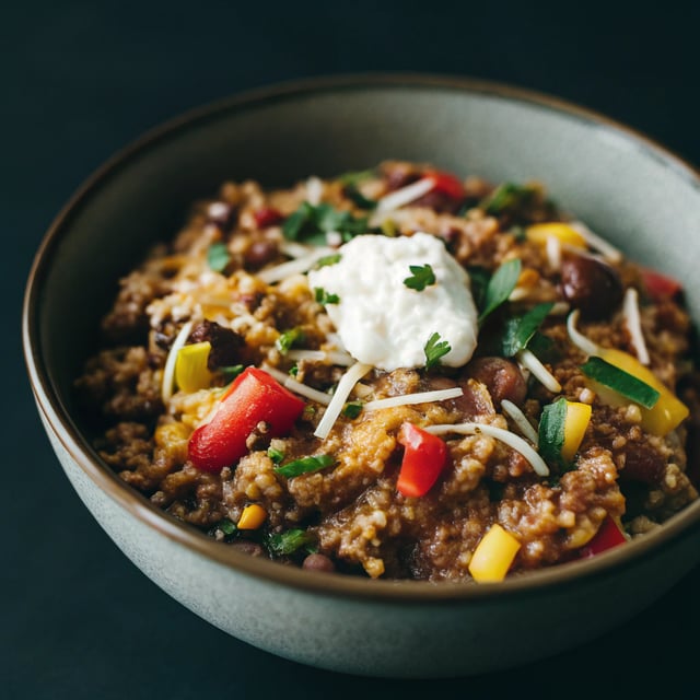 Super Simple Quinoa Chilli