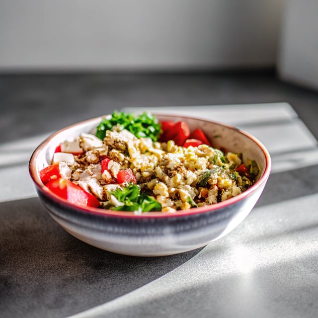 Supercharged Protein Bowl with Walnut Pesto