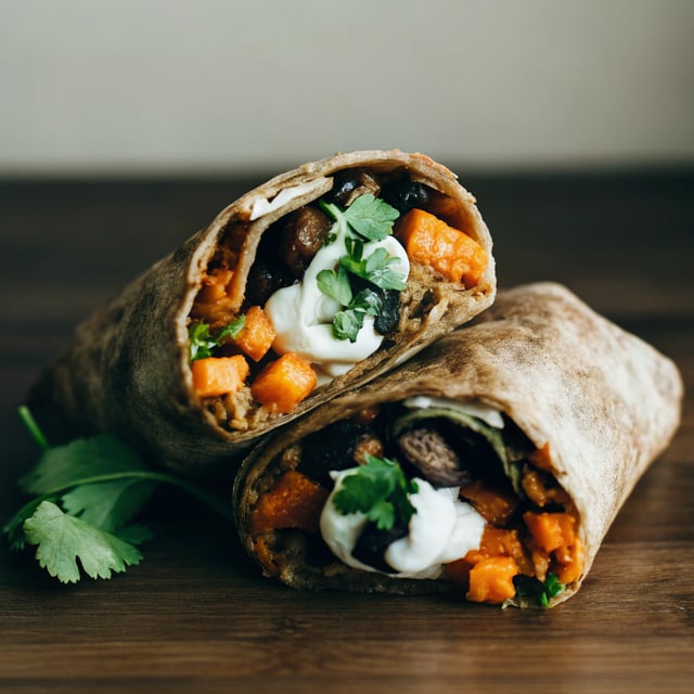 Sweet Potato & Black Bean Burrito
